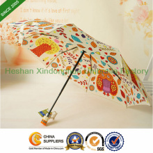 Calidad color patrón automático paraguas plegable regalos (FU-3821BFD)